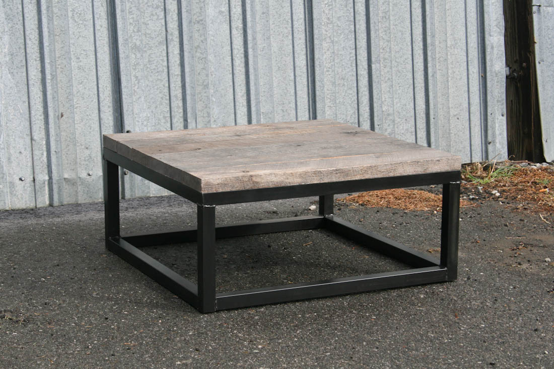 Reclaimed Wood Coffee Table  Combine 9  Industrial Furniture