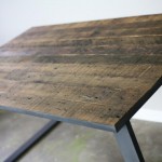 Modern steel dining table