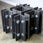 industrial steel coffee table
