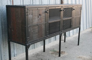 industrial style rustic buffet
