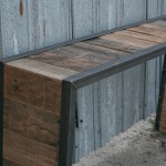 distressed reclaimed wood sofa table