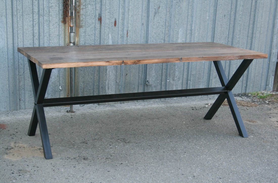 reclaimed wood dining table