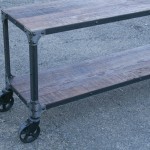 reclaimed wood console table