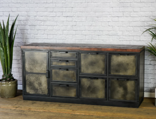 Industrial Credenza with Drawers, Rustic Filing Cabinet, Modern Office Furniture. Reclaimed Wood File Cabinet