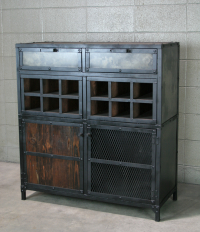 industrial wine cabinet