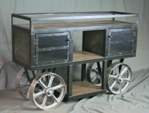 Industrial Trolley Bar Cart