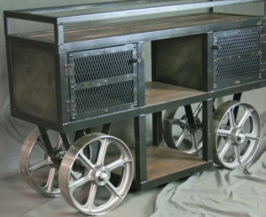 Industrial Bar Cart