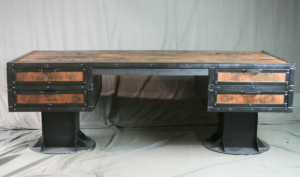Vintage reclaimed wood desk