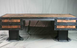 Vintage reclaimed wood desk