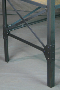 industrial Desk with rivets