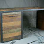 Reclaimed barn wood desk