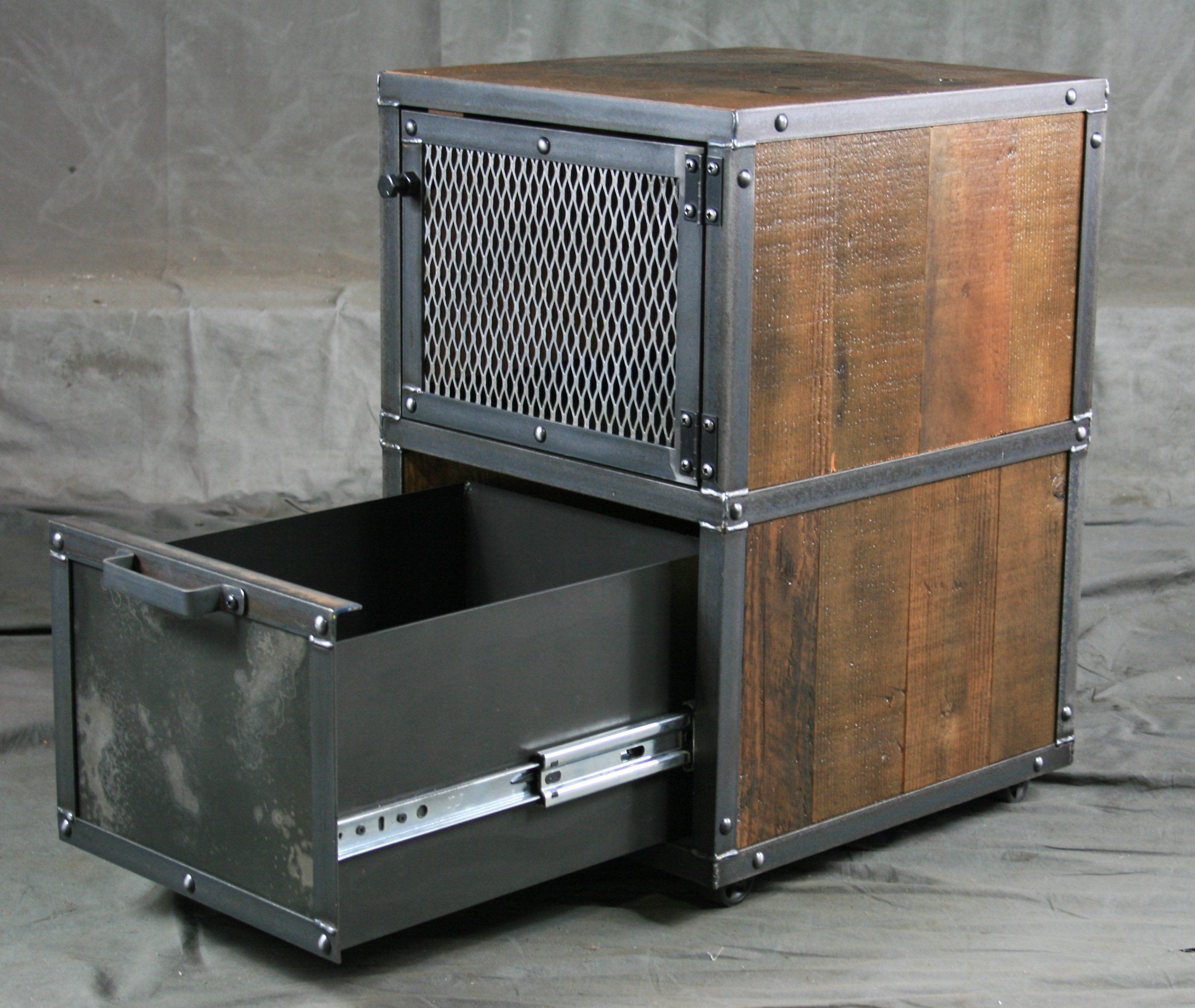 Small File Cabinet with Storage - Combine 9 | Industrial ...