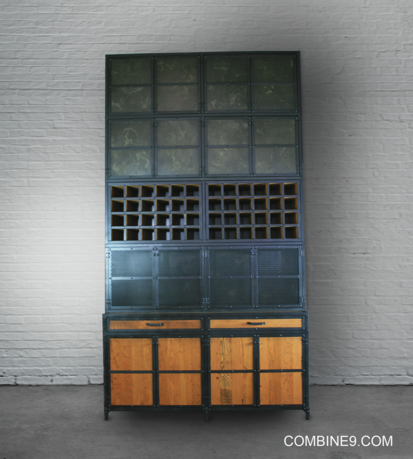 Vintage Industrial Back Bar Combine 9 Industrial Furniture