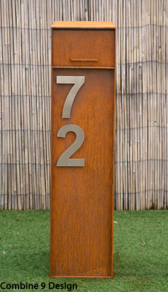 Industrial Mailbox, Modern Mailbox, Steel Mailbox Combine 9